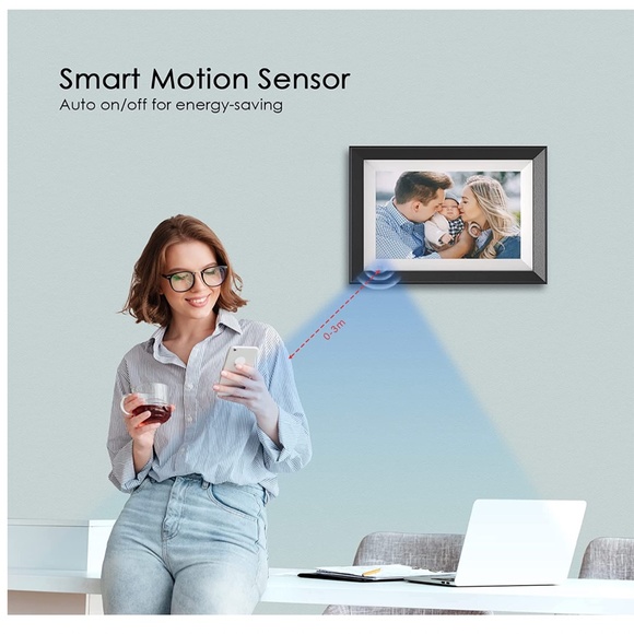 NEW 32GB 10.1 Inch Smart Cloud WiFi Digital Picture Frame - Picture 4 of 9